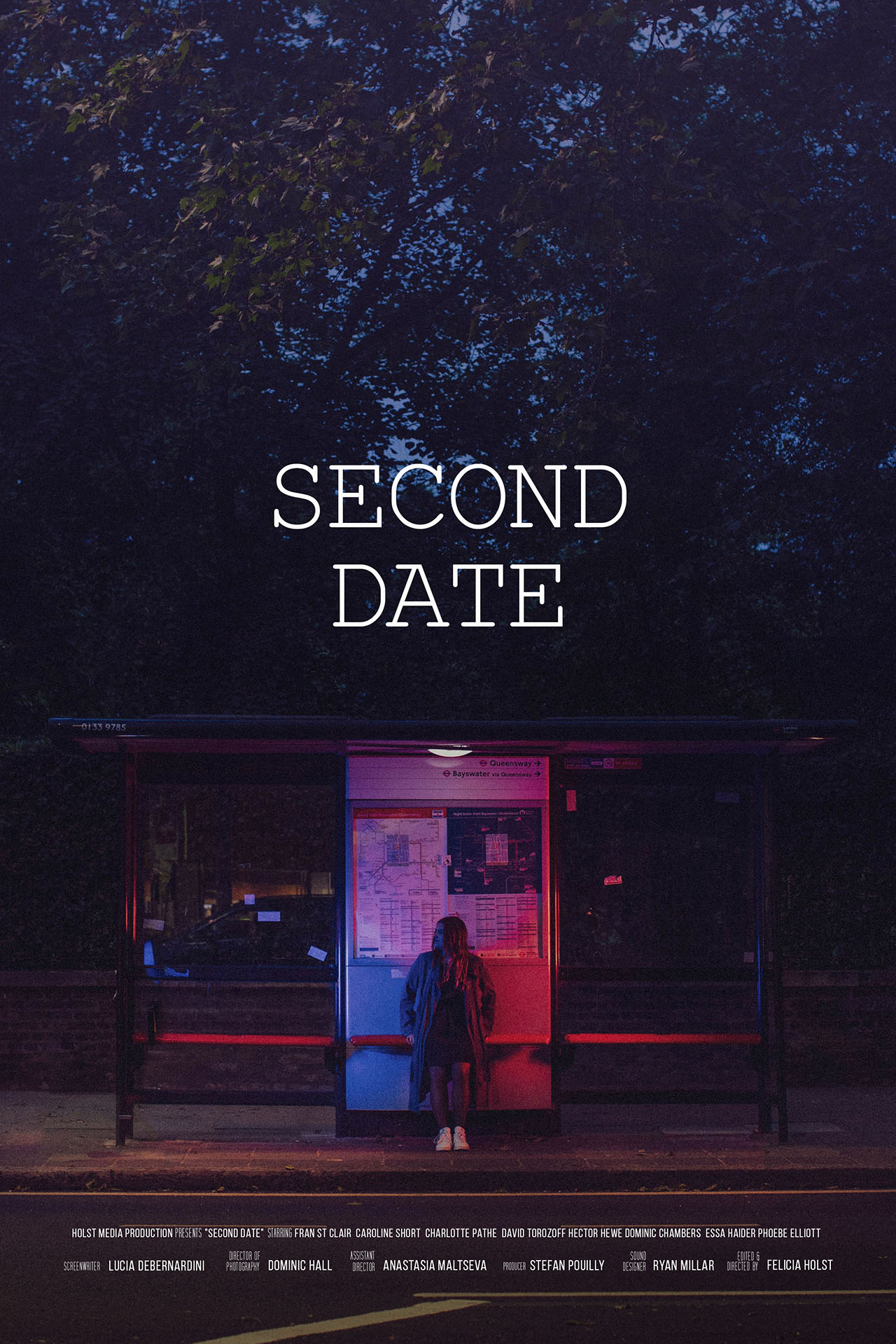 Image of a film poster for the short film Second Date